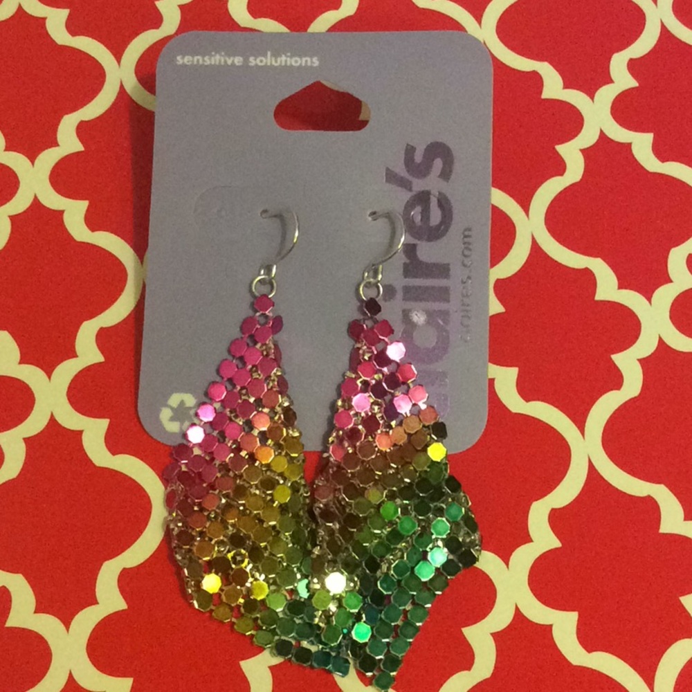 Rainbow earrings super cute!